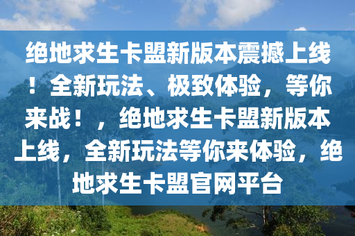绝地求生卡盟新版本震撼上线！全新玩法、极致体验，等你来战！，绝地求生卡盟新版本上线，全新玩法等你来体验，绝地求生卡盟官网平台
