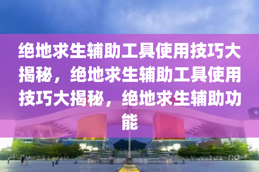 绝地求生辅助工具使用技巧大揭秘，绝地求生辅助工具使用技巧大揭秘，绝地求生辅助功能