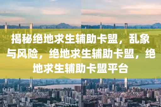 揭秘绝地求生辅助卡盟，乱象与风险，绝地求生辅助卡盟，绝地求生辅助卡盟平台