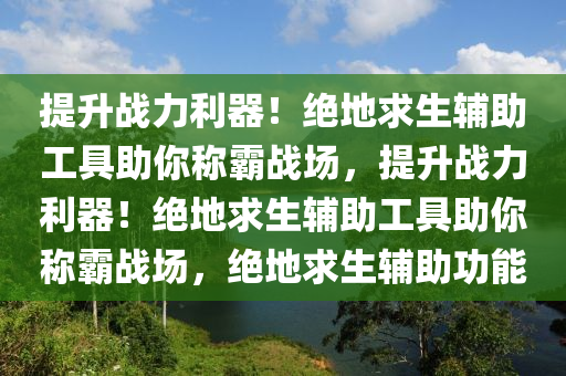 提升战力利器！绝地求生辅助工具助你称霸战场，提升战力利器！绝地求生辅助工具助你称霸战场，绝地求生辅助功能