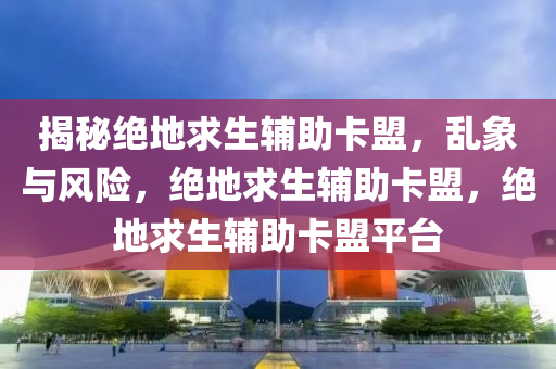 揭秘绝地求生辅助卡盟，乱象与风险，绝地求生辅助卡盟，绝地求生辅助卡盟平台