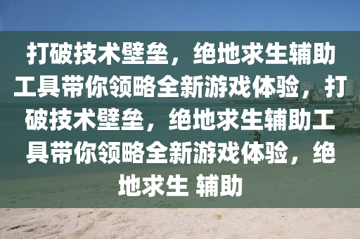 打破技术壁垒，绝地求生辅助工具带你领略全新游戏体验，打破技术壁垒，绝地求生辅助工具带你领略全新游戏体验，绝地求生 辅助