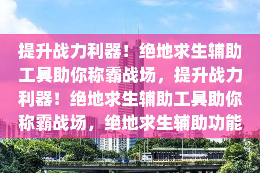 提升战力利器！绝地求生辅助工具助你称霸战场，提升战力利器！绝地求生辅助工具助你称霸战场，绝地求生辅助功能