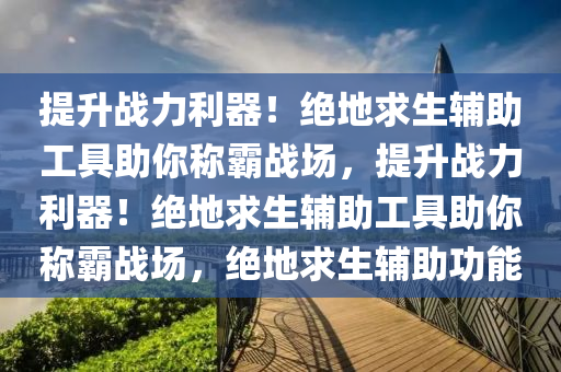 提升战力利器！绝地求生辅助工具助你称霸战场，提升战力利器！绝地求生辅助工具助你称霸战场，绝地求生辅助功能