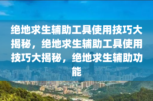 绝地求生辅助工具使用技巧大揭秘，绝地求生辅助工具使用技巧大揭秘，绝地求生辅助功能