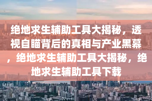 绝地求生辅助工具大揭秘，透视自瞄背后的真相与产业黑幕，绝地求生辅助工具大揭秘，绝地求生辅助工具下载