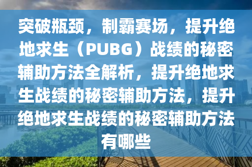 突破瓶颈，制霸赛场，提升绝地求生（PUBG）战绩的秘密辅助方法全解析，提升绝地求生战绩的秘密辅助方法，提升绝地求生战绩的秘密辅助方法有哪些
