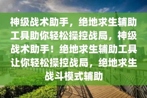 神级战术助手，绝地求生辅助工具助你轻松操控战局，神级战术助手！绝地求生辅助工具让你轻松操控战局，绝地求生战斗模式辅助