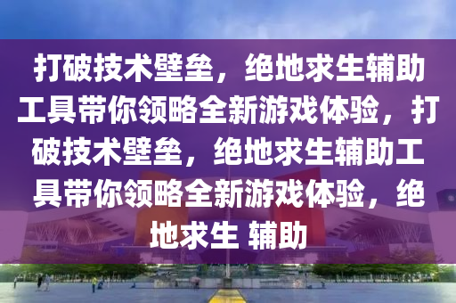 打破技术壁垒，绝地求生辅助工具带你领略全新游戏体验，打破技术壁垒，绝地求生辅助工具带你领略全新游戏体验，绝地求生 辅助