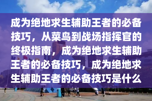 成为绝地求生辅助王者的必备技巧，从菜鸟到战场指挥官的终极指南，成为绝地求生辅助王者的必备技巧，成为绝地求生辅助王者的必备技巧是什么