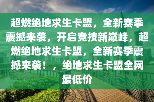 超燃绝地求生卡盟，全新赛季震撼来袭，开启竞技新巅峰，超燃绝地求生卡盟，全新赛季震撼来袭！，绝地求生卡盟全网最低价