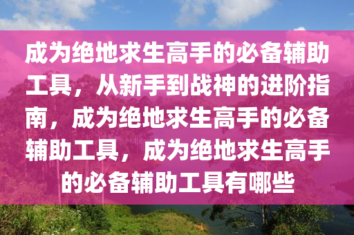 成为绝地求生高手的必备辅助工具，从新手到战神的进阶指南，成为绝地求生高手的必备辅助工具，成为绝地求生高手的必备辅助工具有哪些
