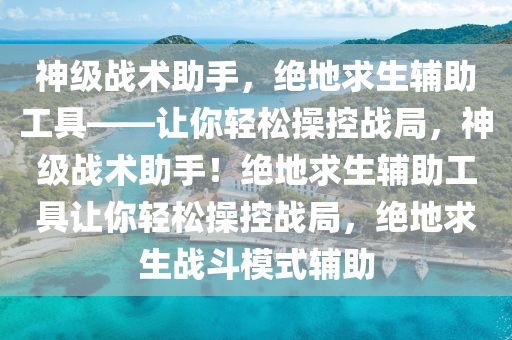 神级战术助手，绝地求生辅助工具——让你轻松操控战局，神级战术助手！绝地求生辅助工具让你轻松操控战局，绝地求生战斗模式辅助