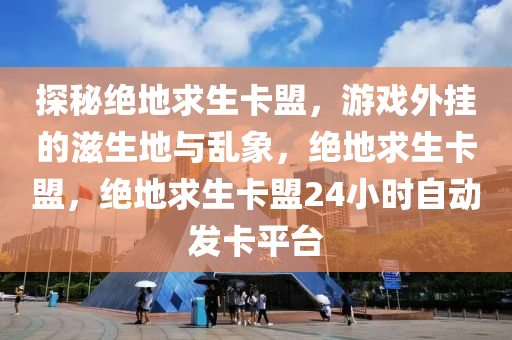 探秘绝地求生卡盟，游戏外挂的滋生地与乱象，绝地求生卡盟，绝地求生卡盟24小时自动发卡平台
