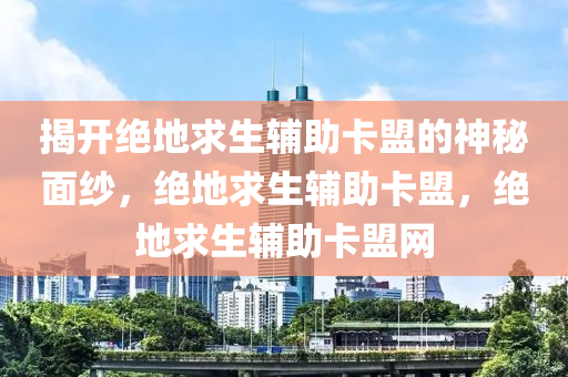 揭开绝地求生辅助卡盟的神秘面纱，绝地求生辅助卡盟，绝地求生辅助卡盟网