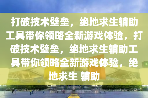 打破技术壁垒，绝地求生辅助工具带你领略全新游戏体验，打破技术壁垒，绝地求生辅助工具带你领略全新游戏体验，绝地求生 辅助