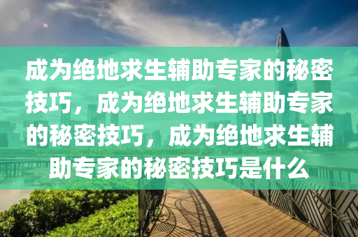 成为绝地求生辅助专家的秘密技巧，成为绝地求生辅助专家的秘密技巧，成为绝地求生辅助专家的秘密技巧是什么