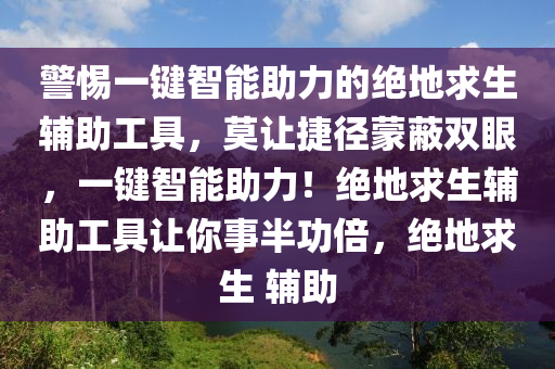 警惕一键智能助力的绝地求生辅助工具，莫让捷径蒙蔽双眼，一键智能助力！绝地求生辅助工具让你事半功倍，绝地求生 辅助