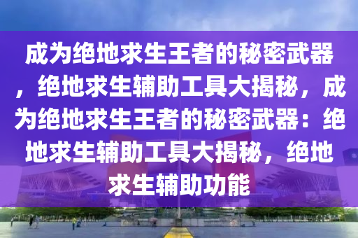 成为绝地求生王者的秘密武器，绝地求生辅助工具大揭秘，成为绝地求生王者的秘密武器：绝地求生辅助工具大揭秘，绝地求生辅助功能