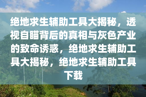 绝地求生辅助工具大揭秘，透视自瞄背后的真相与灰色产业的致命诱惑，绝地求生辅助工具大揭秘，绝地求生辅助工具下载