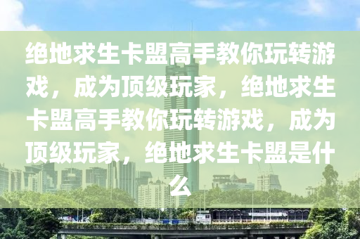 绝地求生卡盟高手教你玩转游戏，成为顶级玩家，绝地求生卡盟高手教你玩转游戏，成为顶级玩家，绝地求生卡盟是什么