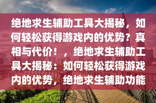 绝地求生辅助工具大揭秘，如何轻松获得游戏内的优势？真相与代价！，绝地求生辅助工具大揭秘：如何轻松获得游戏内的优势，绝地求生辅助功能