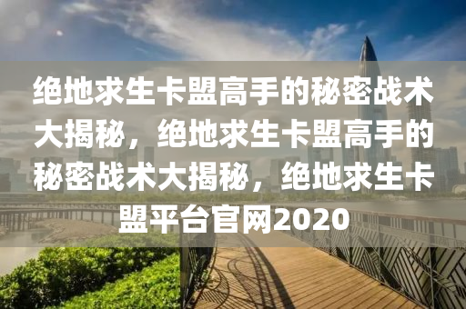 绝地求生卡盟高手的秘密战术大揭秘，绝地求生卡盟高手的秘密战术大揭秘，绝地求生卡盟平台官网2020