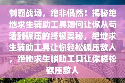 制霸战场，绝非偶然！揭秘绝地求生辅助工具如何让你从苟活到碾压的终极奥秘，绝地求生辅助工具让你轻松碾压敌人，绝地求生辅助工具让你轻松碾压敌人