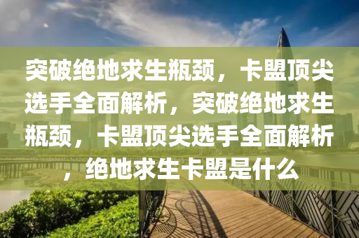 突破绝地求生瓶颈，卡盟顶尖选手全面解析，突破绝地求生瓶颈，卡盟顶尖选手全面解析，绝地求生卡盟是什么