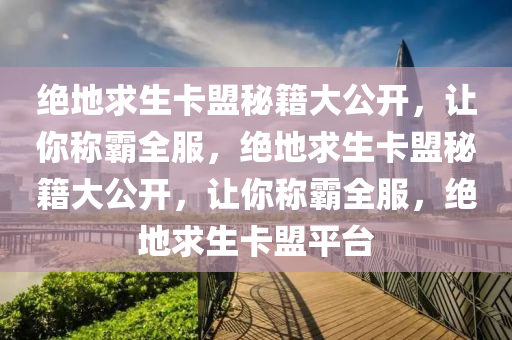 绝地求生卡盟秘籍大公开，让你称霸全服，绝地求生卡盟秘籍大公开，让你称霸全服，绝地求生卡盟平台