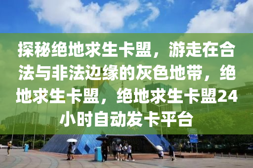 探秘绝地求生卡盟，游走在合法与非法边缘的灰色地带，绝地求生卡盟，绝地求生卡盟24小时自动发卡平台