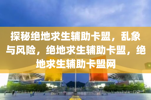 探秘绝地求生辅助卡盟，乱象与风险，绝地求生辅助卡盟，绝地求生辅助卡盟网