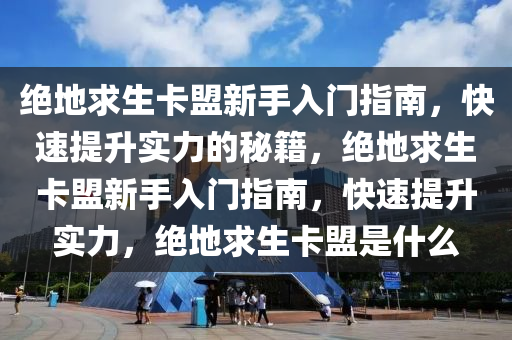 绝地求生卡盟新手入门指南，快速提升实力的秘籍，绝地求生卡盟新手入门指南，快速提升实力，绝地求生卡盟是什么