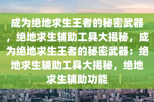 成为绝地求生王者的秘密武器，绝地求生辅助工具大揭秘，成为绝地求生王者的秘密武器：绝地求生辅助工具大揭秘，绝地求生辅助功能