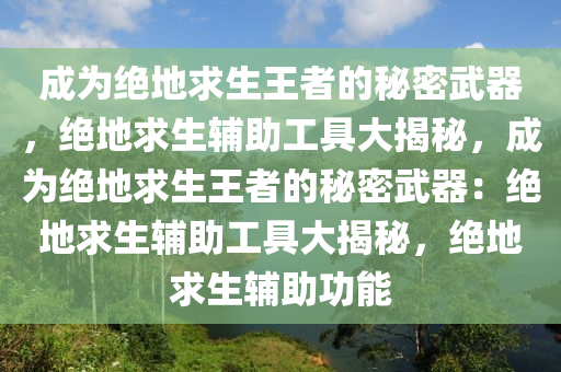 成为绝地求生王者的秘密武器，绝地求生辅助工具大揭秘，成为绝地求生王者的秘密武器：绝地求生辅助工具大揭秘，绝地求生辅助功能