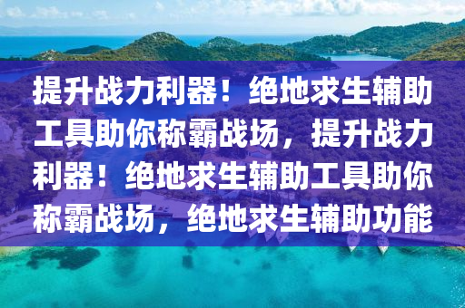 提升战力利器！绝地求生辅助工具助你称霸战场，提升战力利器！绝地求生辅助工具助你称霸战场，绝地求生辅助功能