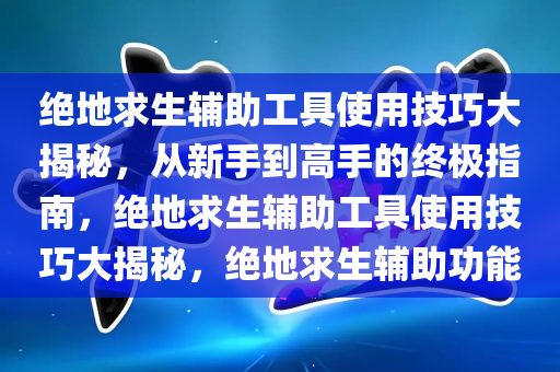绝地求生辅助工具使用技巧大揭秘，从新手到高手的终极指南，绝地求生辅助工具使用技巧大揭秘，绝地求生辅助功能