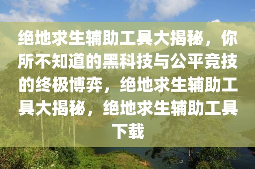 绝地求生辅助工具大揭秘，你所不知道的黑科技与公平竞技的终极博弈，绝地求生辅助工具大揭秘，绝地求生辅助工具下载