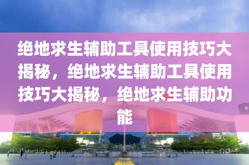 绝地求生辅助工具使用技巧大揭秘，绝地求生辅助工具使用技巧大揭秘，绝地求生辅助功能