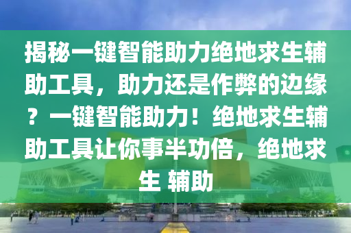 揭秘一键智能助力绝地求生辅助工具，助力还是作弊的边缘？一键智能助力！绝地求生辅助工具让你事半功倍，绝地求生 辅助