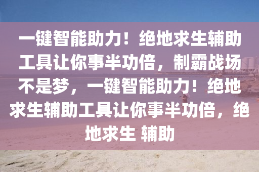 一键智能助力！绝地求生辅助工具让你事半功倍，制霸战场不是梦，一键智能助力！绝地求生辅助工具让你事半功倍，绝地求生 辅助