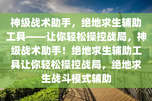 神级战术助手，绝地求生辅助工具——让你轻松操控战局，神级战术助手！绝地求生辅助工具让你轻松操控战局，绝地求生战斗模式辅助