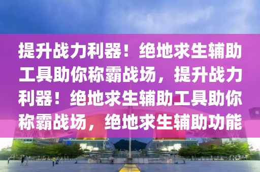 提升战力利器！绝地求生辅助工具助你称霸战场，提升战力利器！绝地求生辅助工具助你称霸战场，绝地求生辅助功能