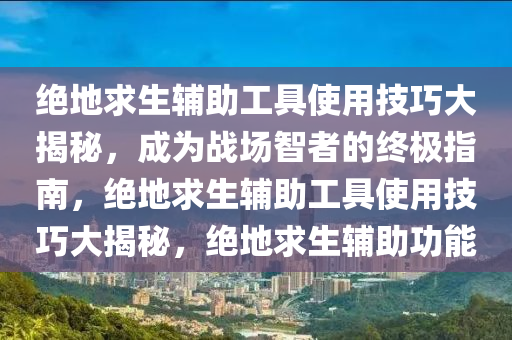 绝地求生辅助工具使用技巧大揭秘，成为战场智者的终极指南，绝地求生辅助工具使用技巧大揭秘，绝地求生辅助功能