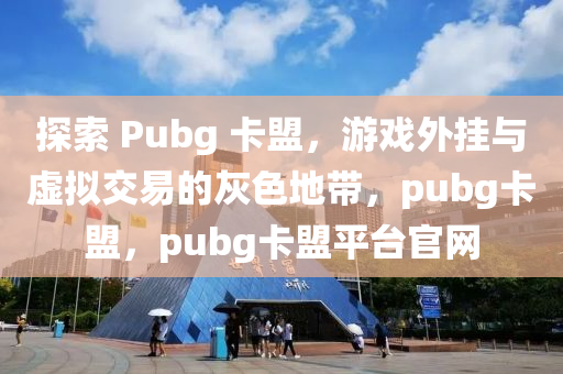 探索 Pubg 卡盟，游戏外挂与虚拟交易的灰色地带，pubg卡盟，pubg卡盟平台官网