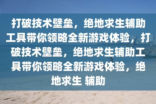 打破技术壁垒，绝地求生辅助工具带你领略全新游戏体验，打破技术壁垒，绝地求生辅助工具带你领略全新游戏体验，绝地求生 辅助