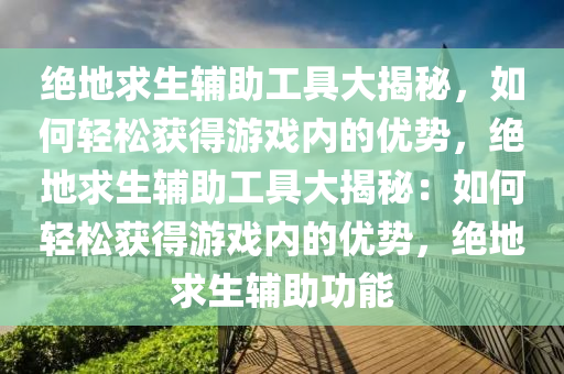 绝地求生辅助工具大揭秘，如何轻松获得游戏内的优势，绝地求生辅助工具大揭秘：如何轻松获得游戏内的优势，绝地求生辅助功能