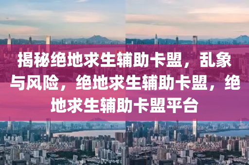 揭秘绝地求生辅助卡盟，乱象与风险，绝地求生辅助卡盟，绝地求生辅助卡盟平台