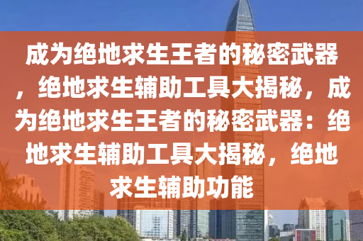 成为绝地求生王者的秘密武器，绝地求生辅助工具大揭秘，成为绝地求生王者的秘密武器：绝地求生辅助工具大揭秘，绝地求生辅助功能