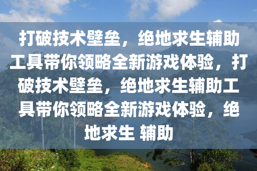 打破技术壁垒，绝地求生辅助工具带你领略全新游戏体验，打破技术壁垒，绝地求生辅助工具带你领略全新游戏体验，绝地求生 辅助